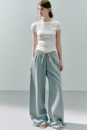 Straight Leg Cotton Sweatpants