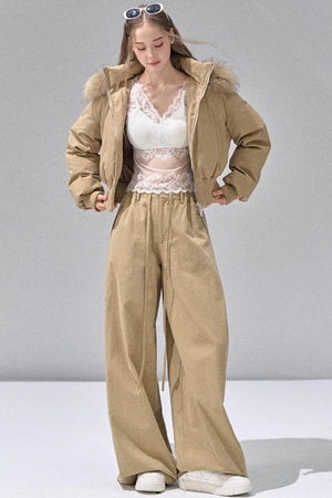 Straight Loose Casual Trousers