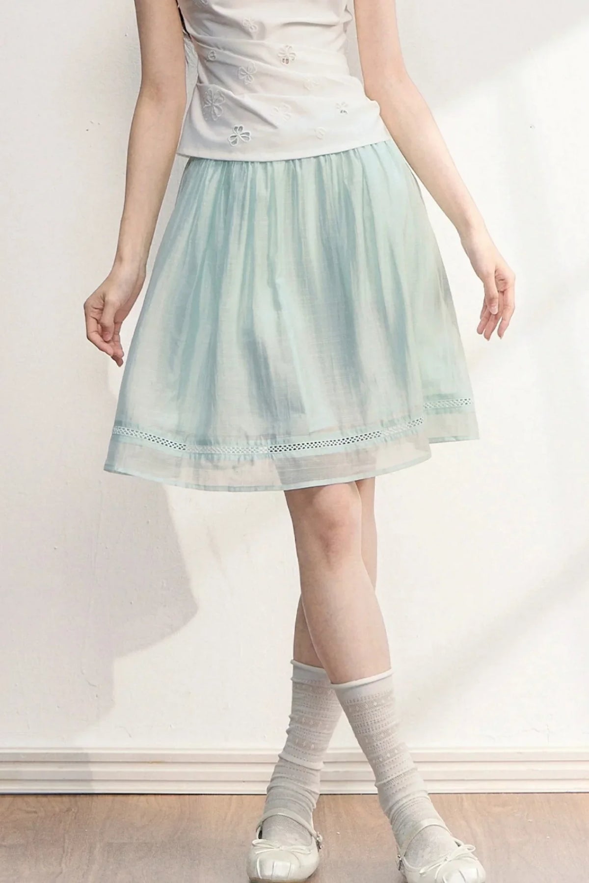 Strawberry Bow A-Line Skirt