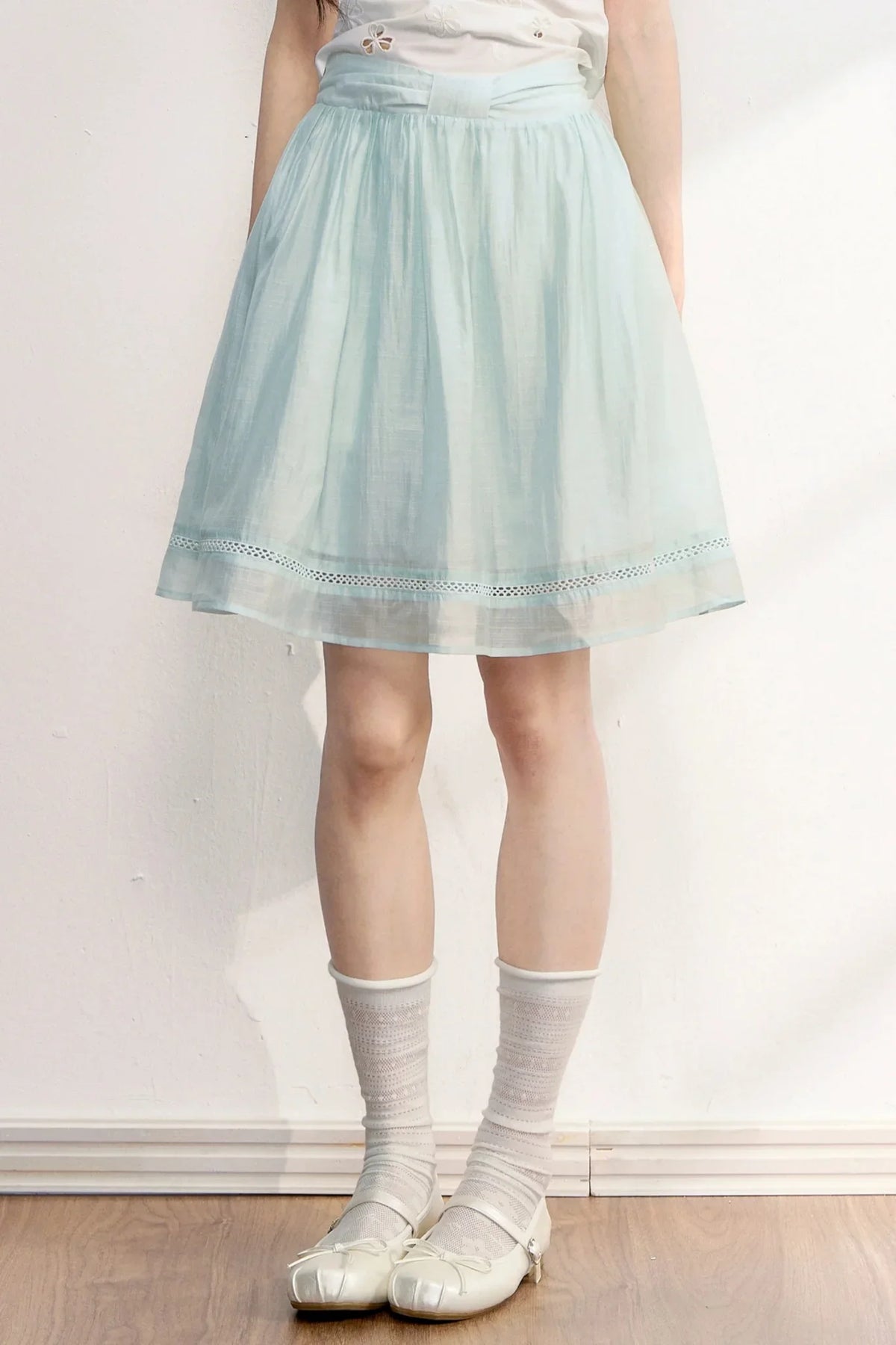 Strawberry Bow A-Line Skirt