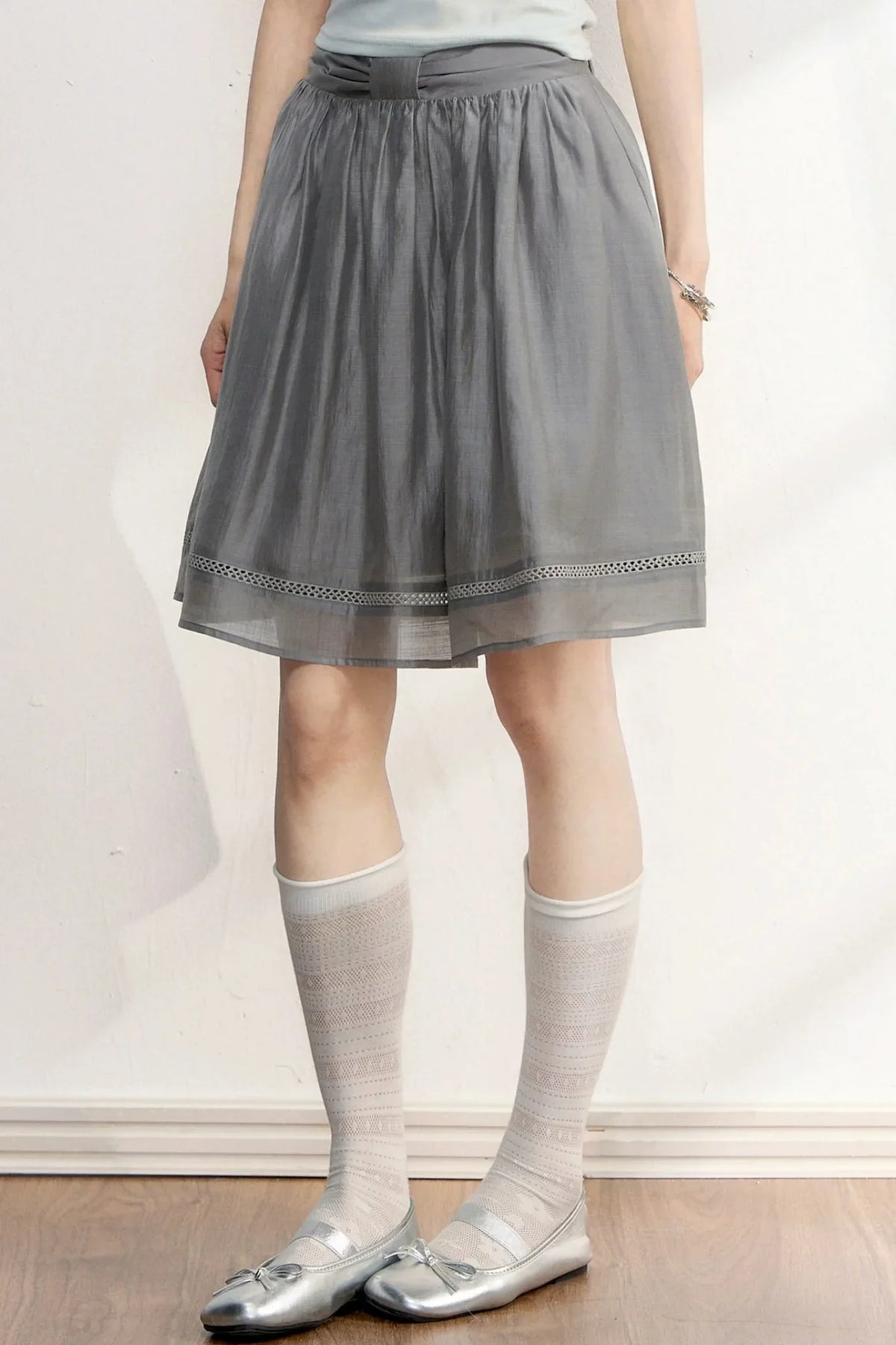 Strawberry Bow A-Line Skirt