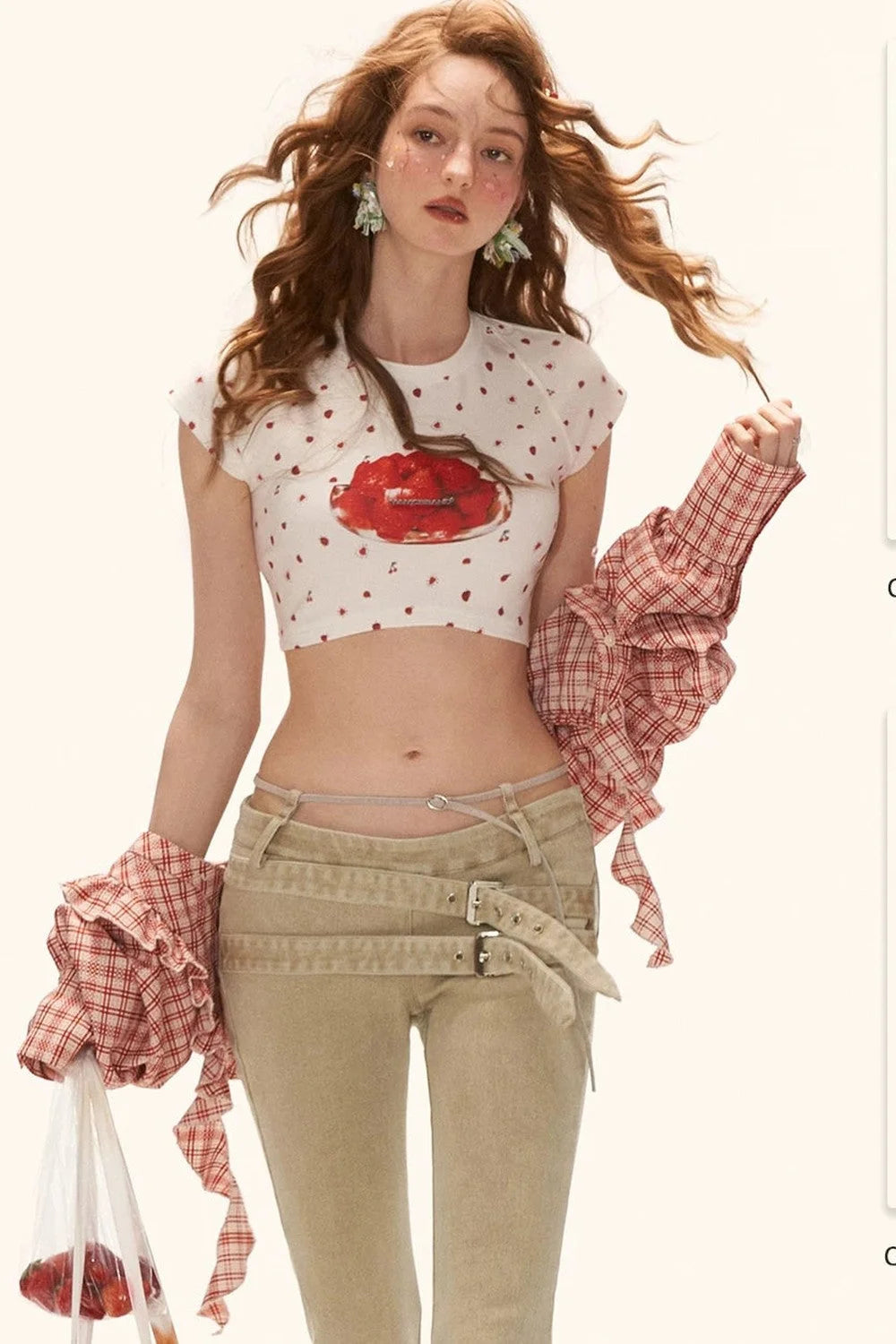 Strawberry Print Top