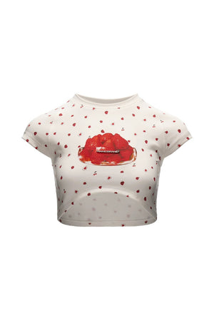 Strawberry Print Top
