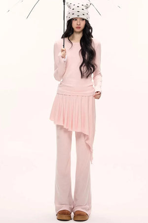 Strawberry Velvet Two-Piece Set-Up