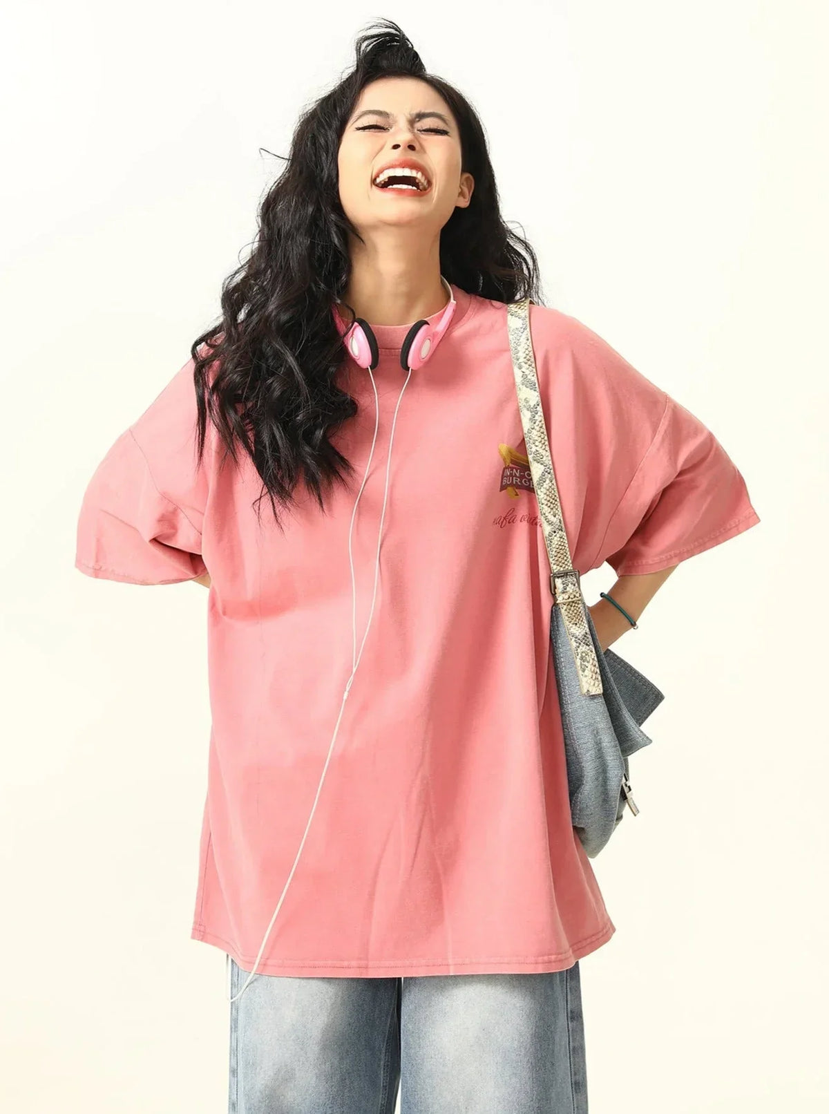 Street Landscape Print Short Sleeve T-Shirt