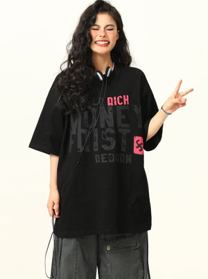 Street Letter Print T-Shirt