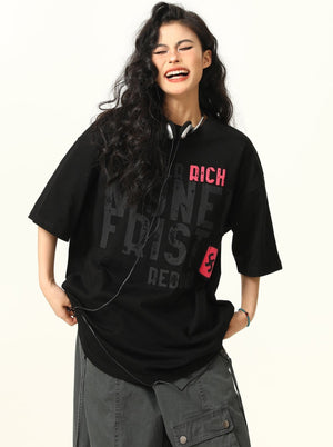 Street Letter Print T-Shirt