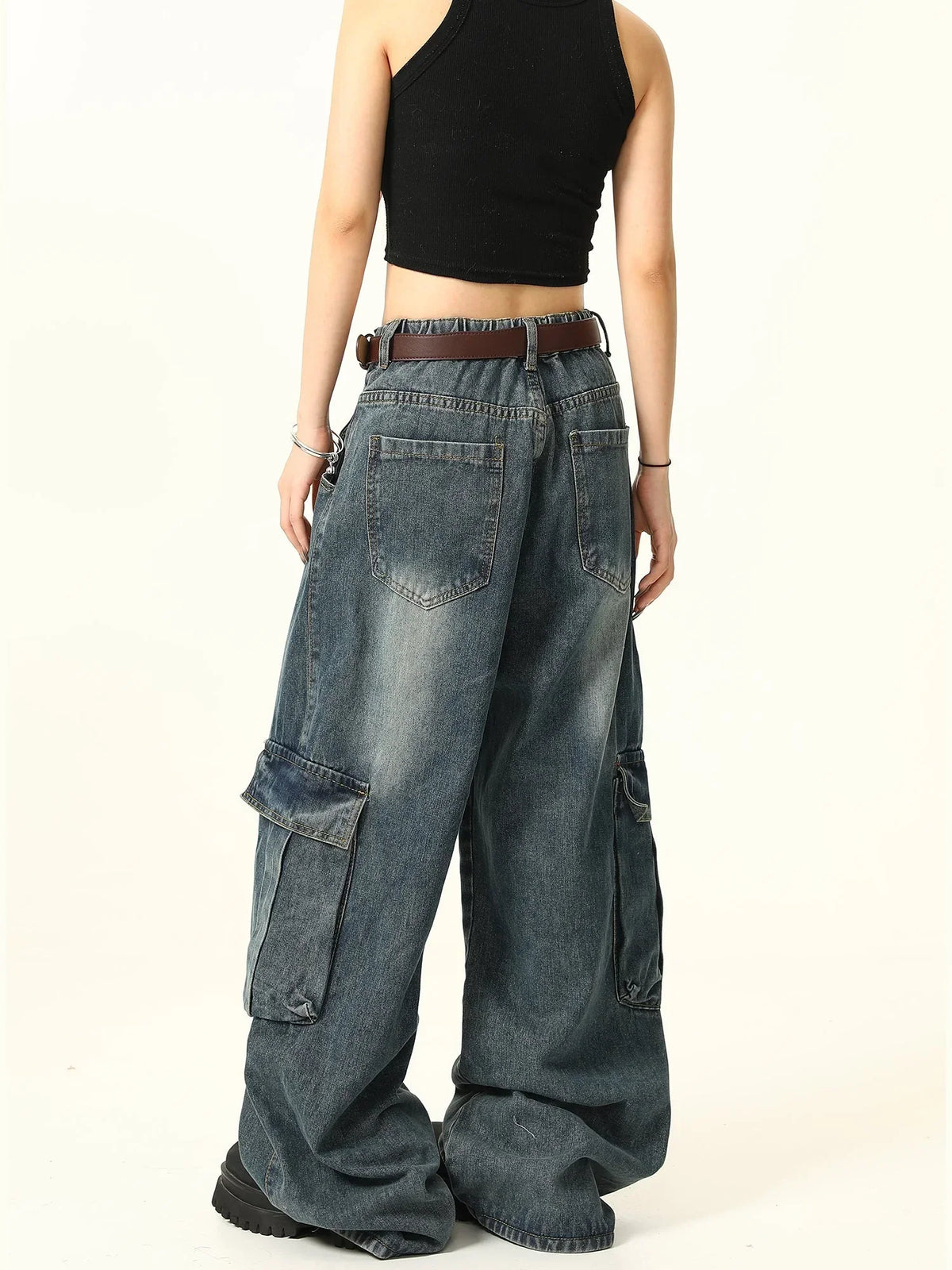Street Multi Pocket Cargo Jeans