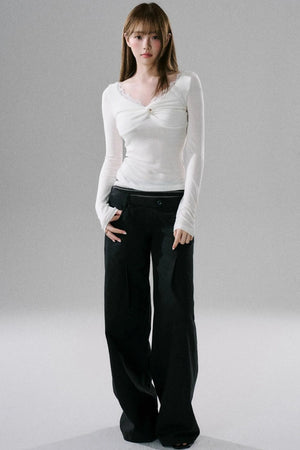 Stretch Lace Slim Fit Base Top