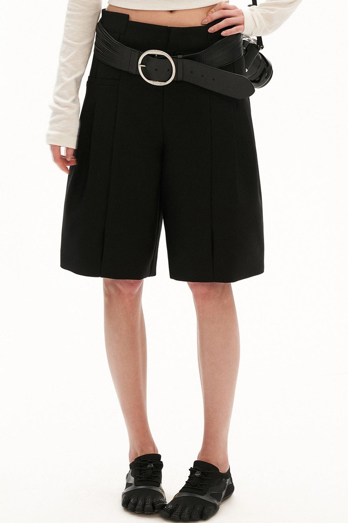 Stretch Twill Drape Shorts
