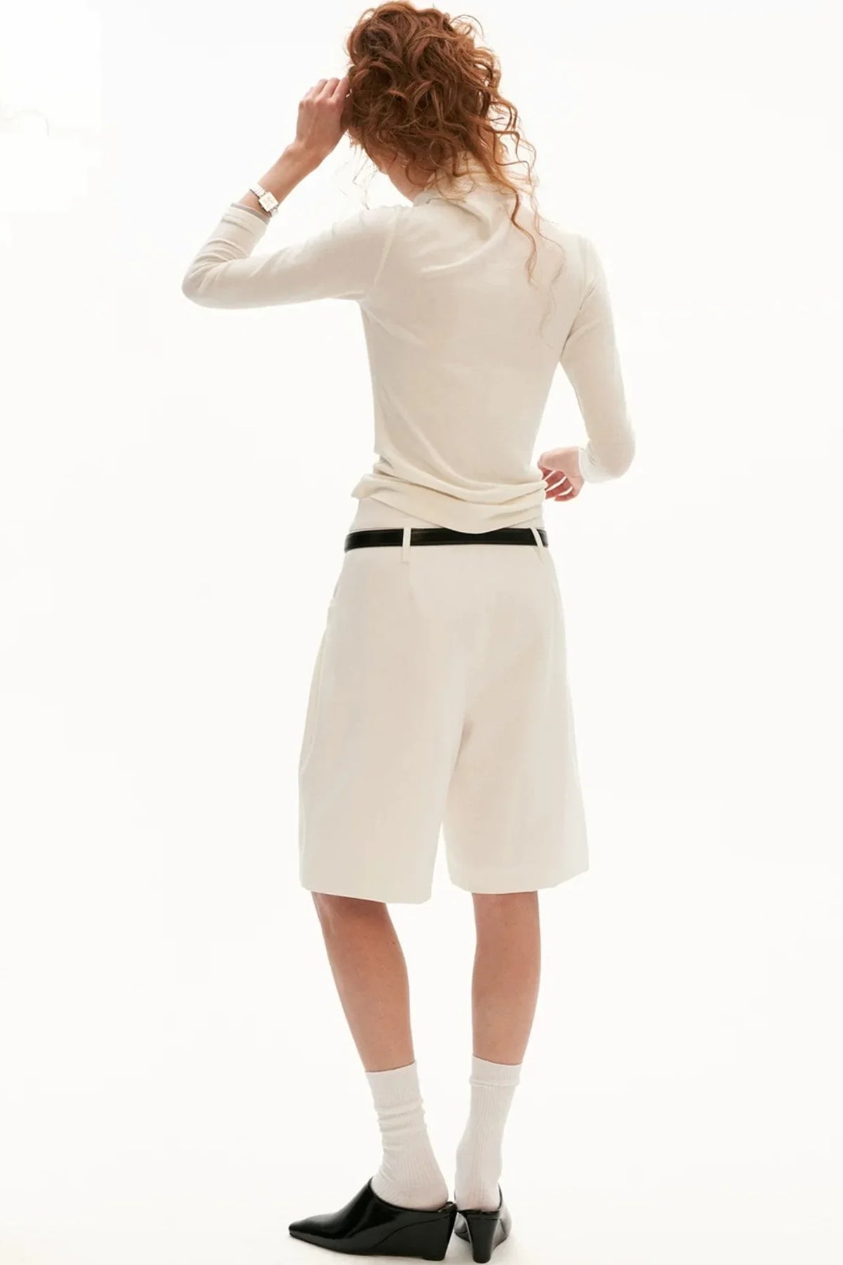 Stretch Twill Drape Shorts