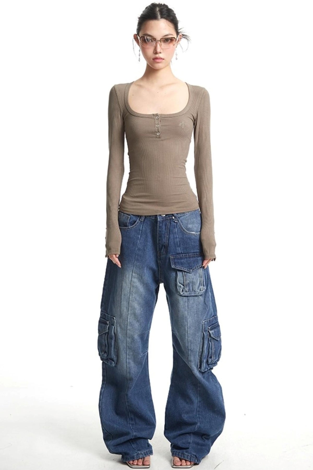 Stretch U-Neck Shirt