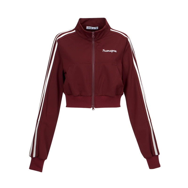 Stripe Embroidered Sports Set