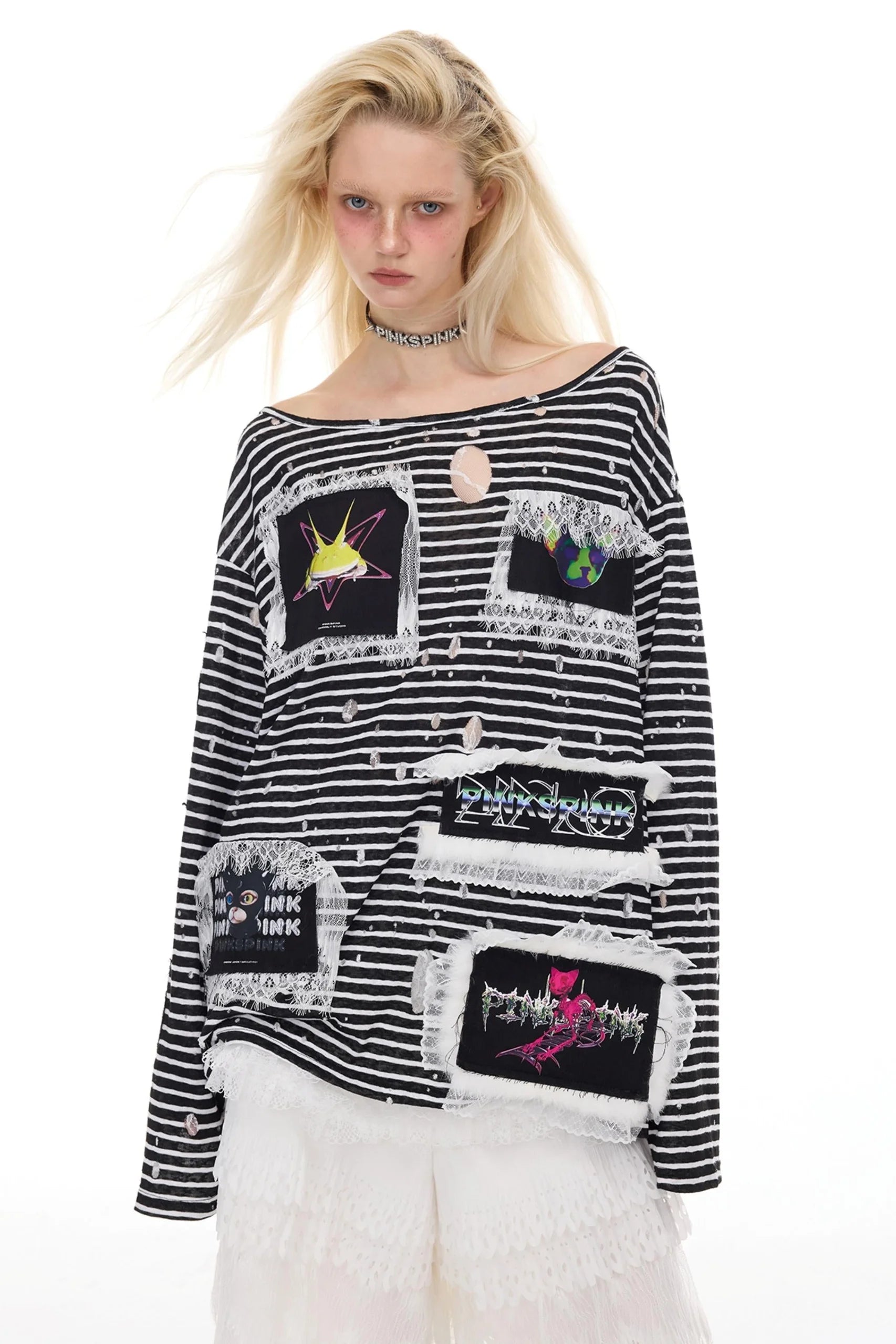 Stripe Frog Tee