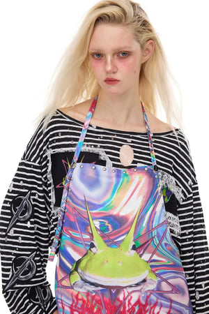 Stripe Frog Tee