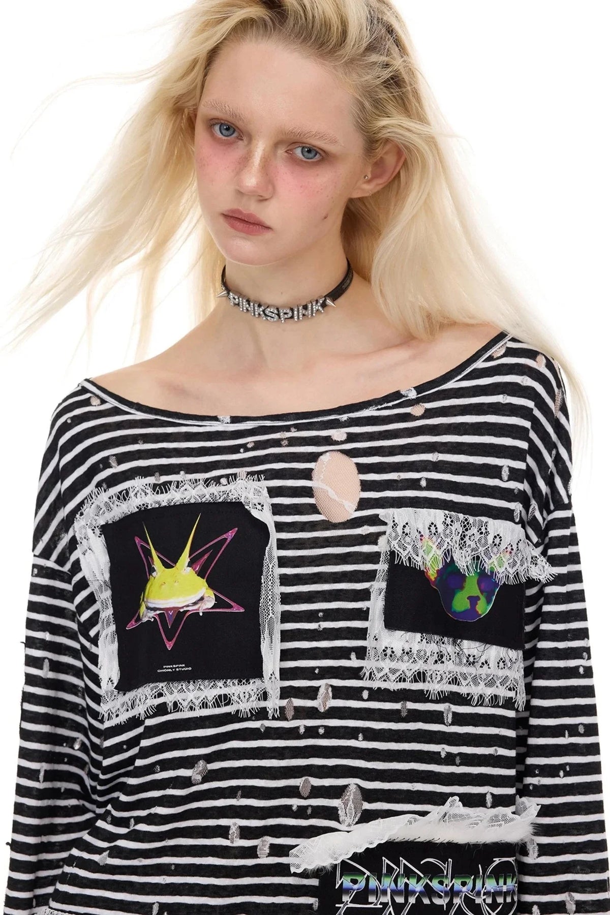 Stripe Frog Tee
