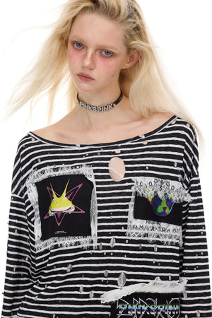 Stripe Frog Tee