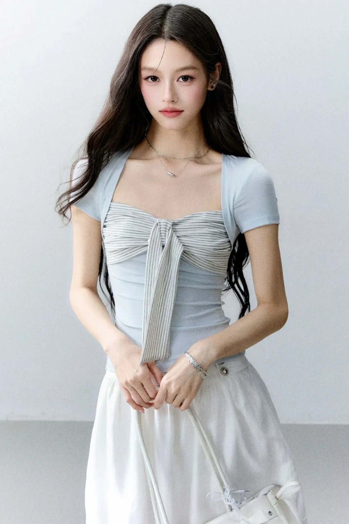 Striped Academy Two-Piece Top Set-Up