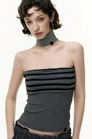 Striped Bandeau Skirt Set-Up