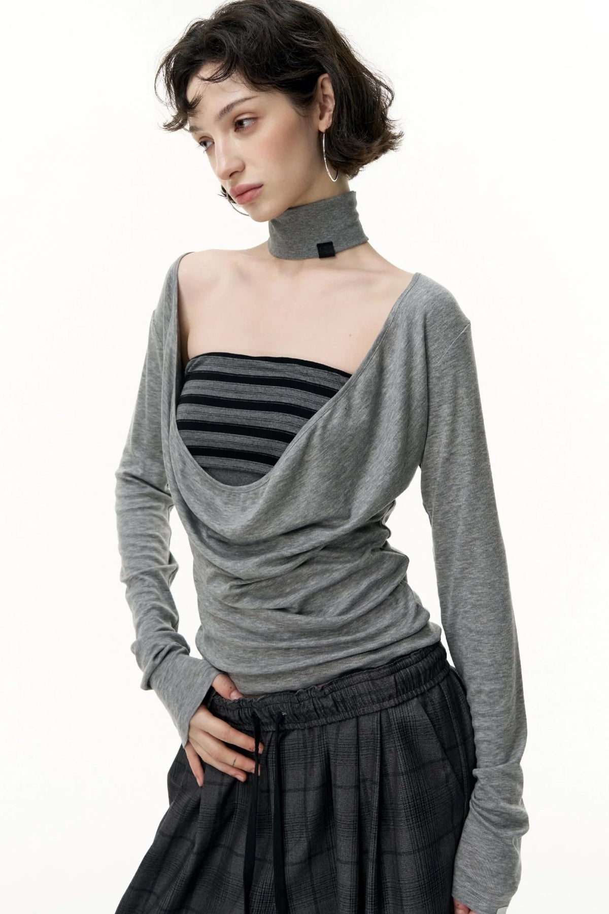 Striped Bandeau Skirt Set-Up