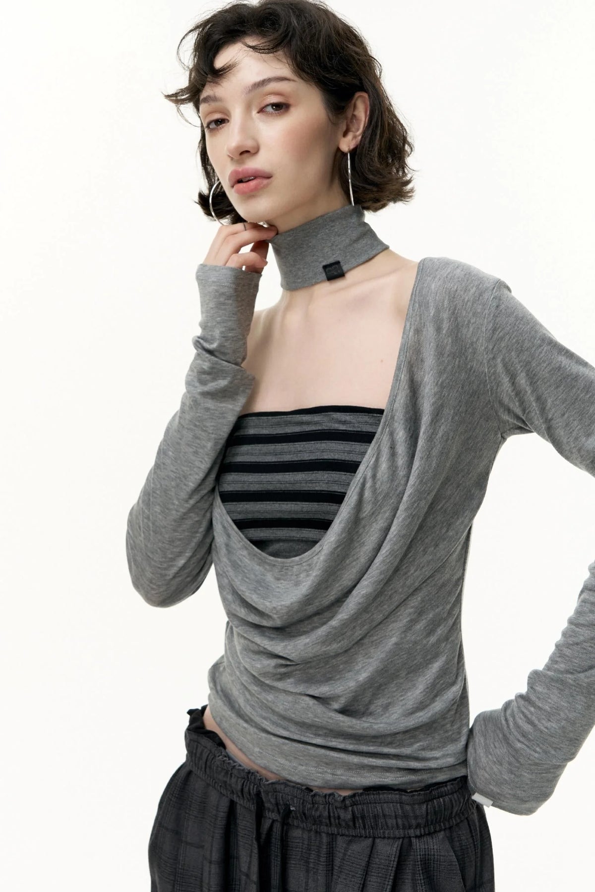 Striped Bandeau Skirt Set-Up