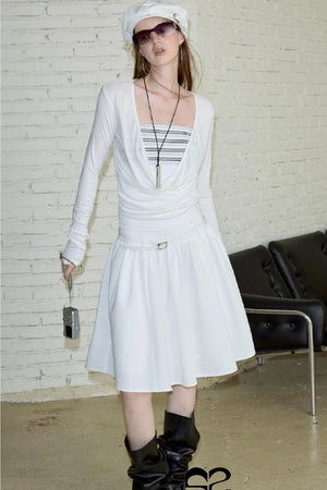 Striped Bandeau Skirt Set-Up