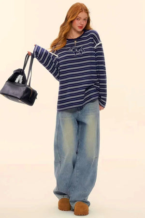 Striped Color-Block Pegasus Top