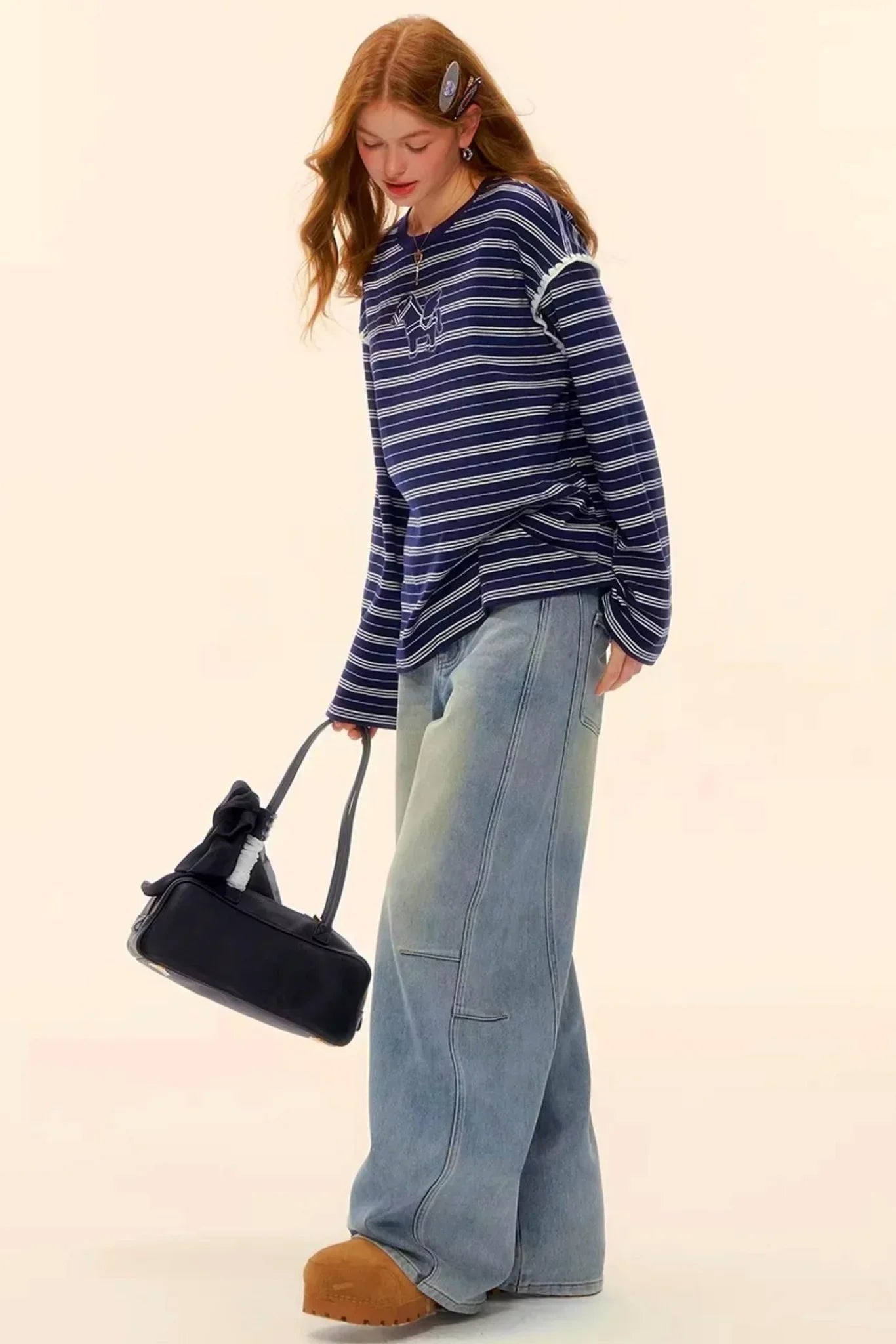 Striped Color-Block Pegasus Top