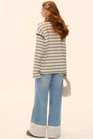 Striped Color-Block Pegasus Top