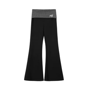 Striped Flared Pants Jacket Set-Up