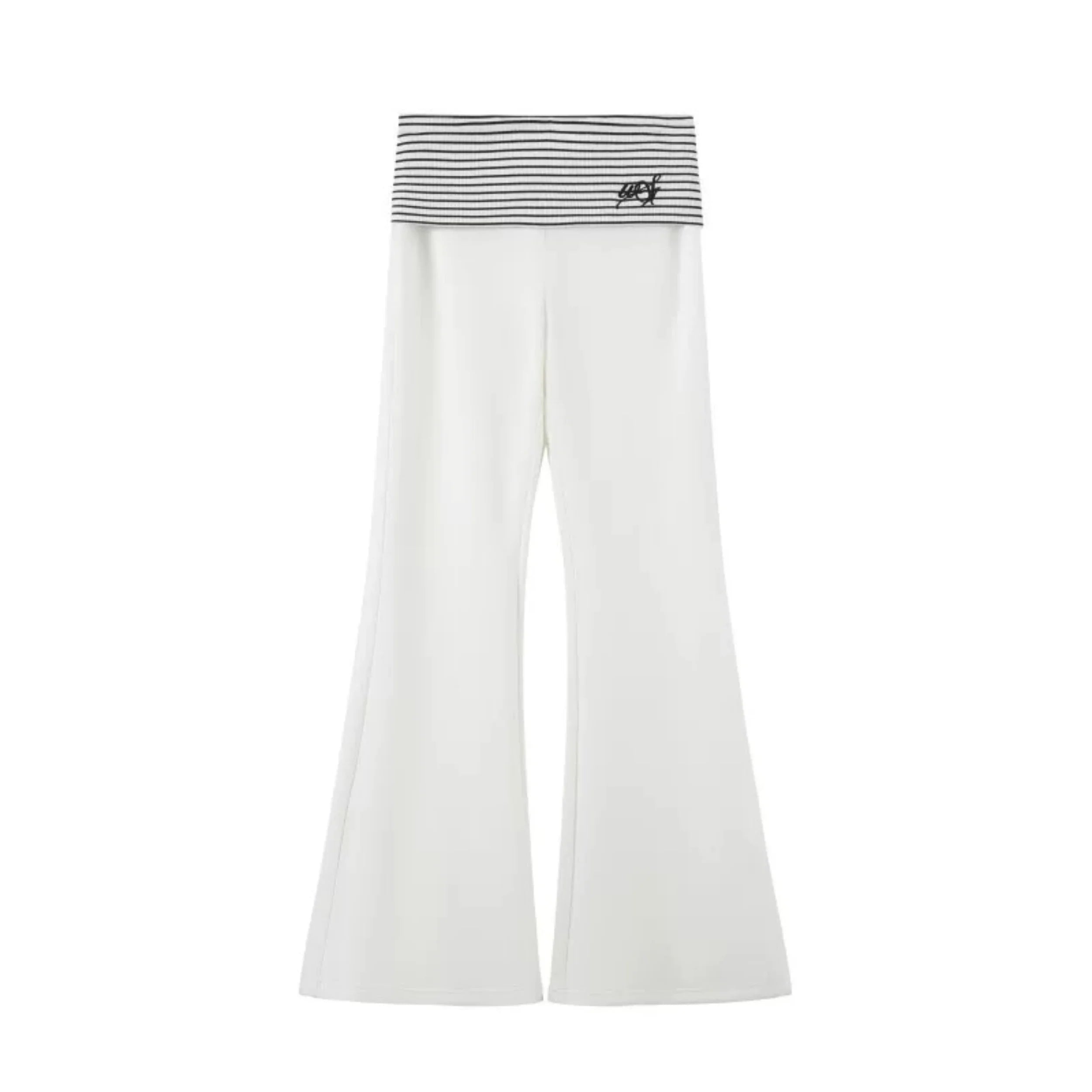 Striped Flared Pants Set-Up