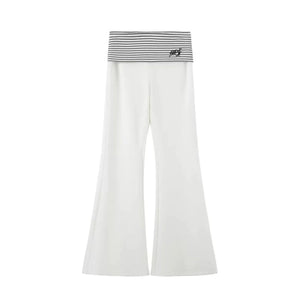 Striped Flared Pants Set-Up