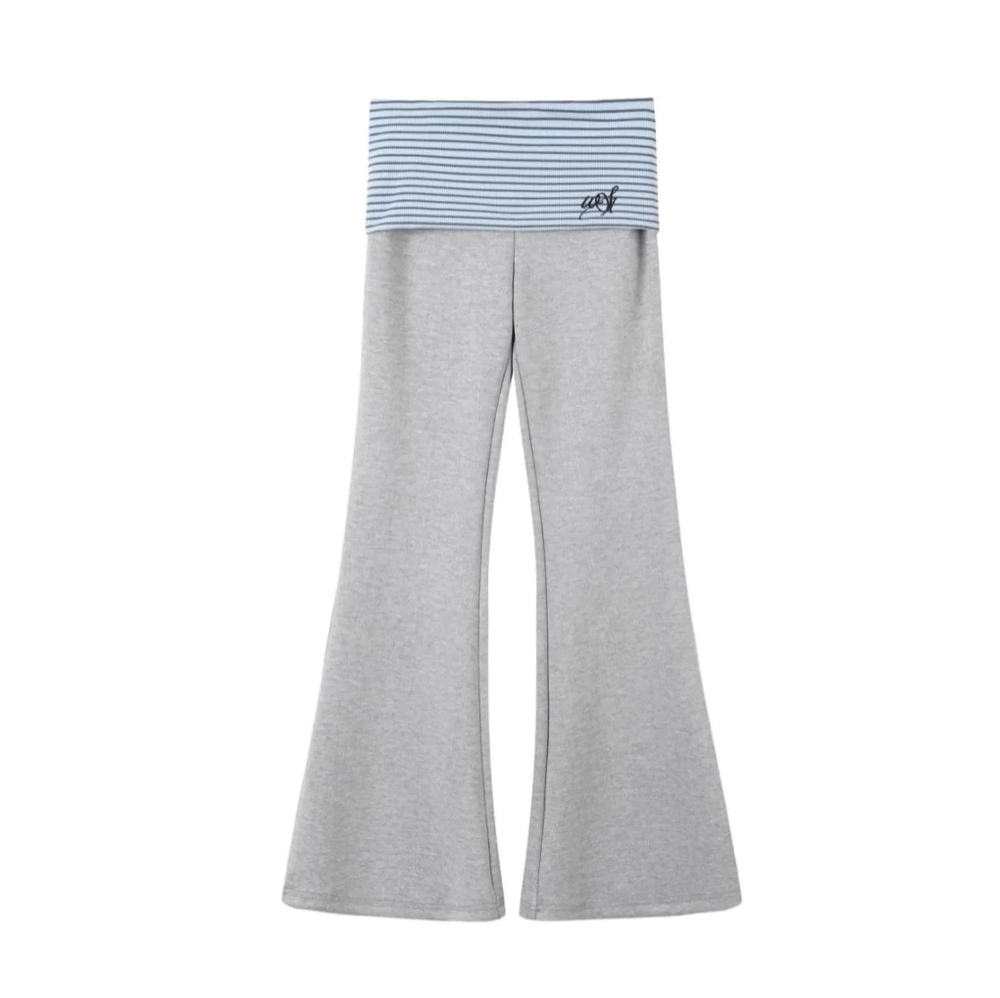 Striped Flared Pants Set-Up