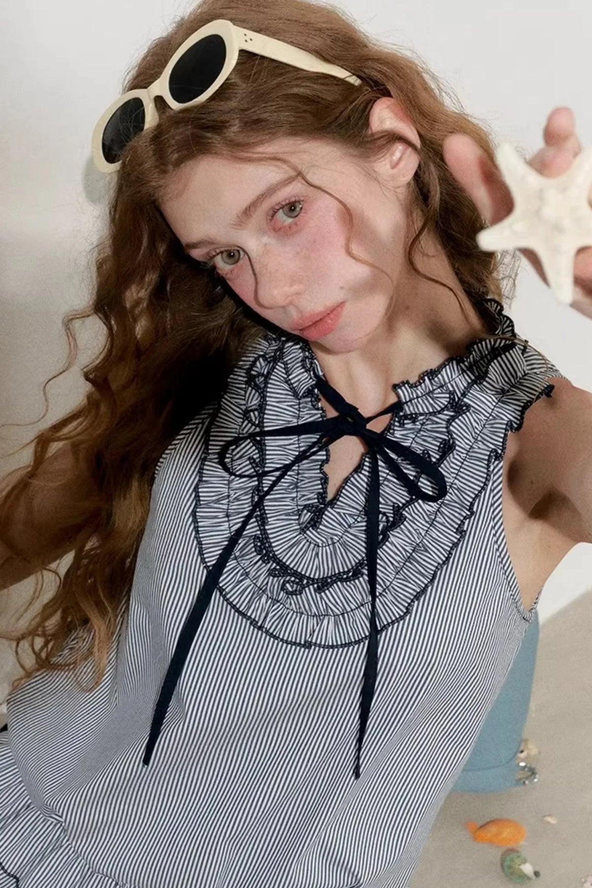 Striped Halter Top and Skirt Set-Up