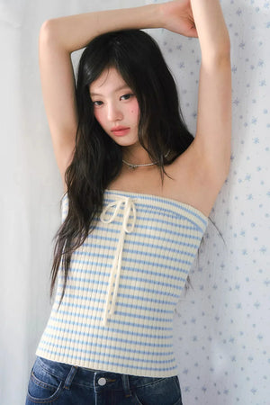 Striped Knit Cardigan Set