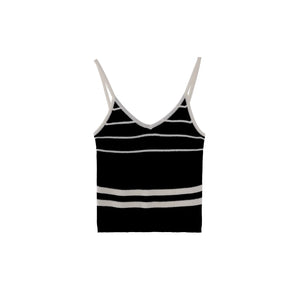 Striped Knit Jacket Set-Up