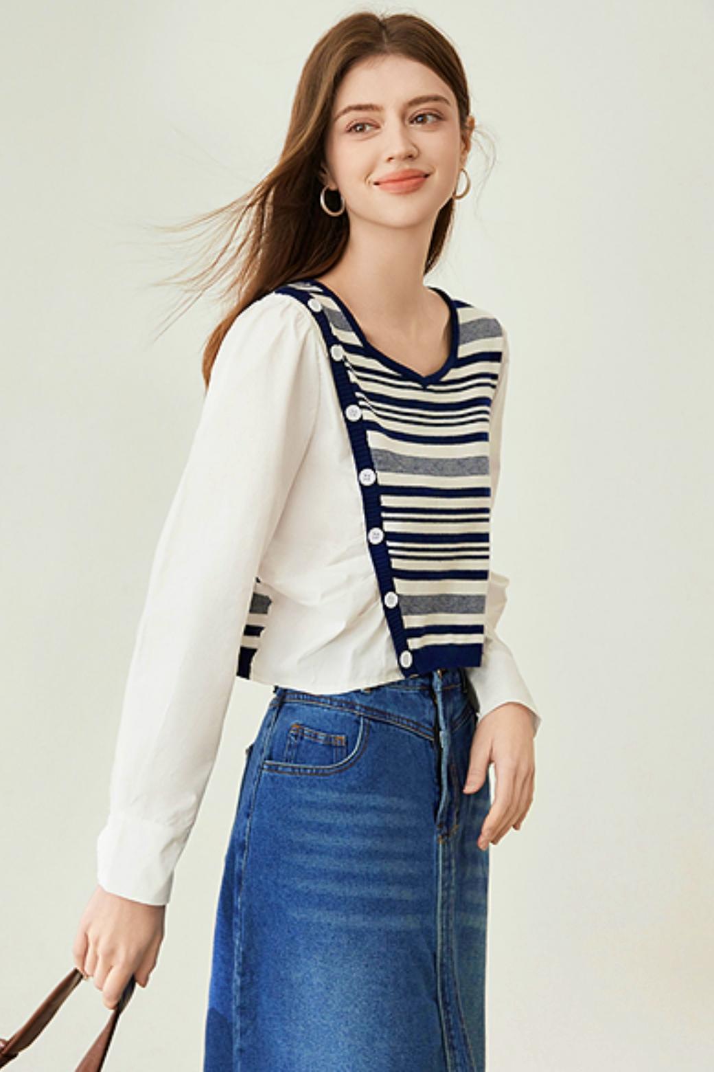 Striped Knit Sweater