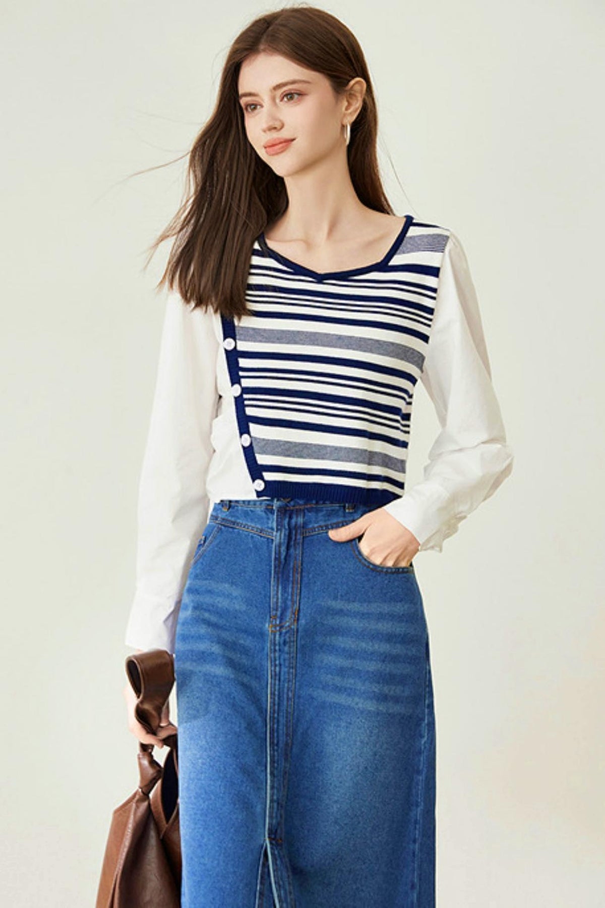 Striped Knit Sweater