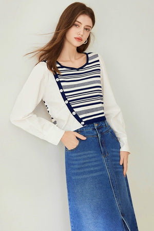 Striped Knit Sweater