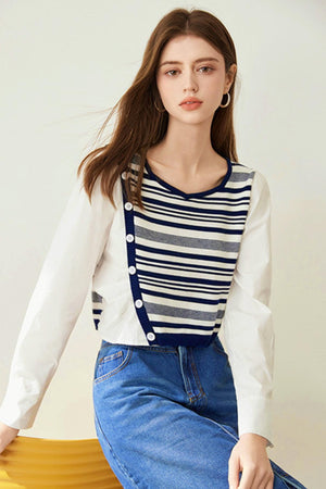 Striped Knit Sweater