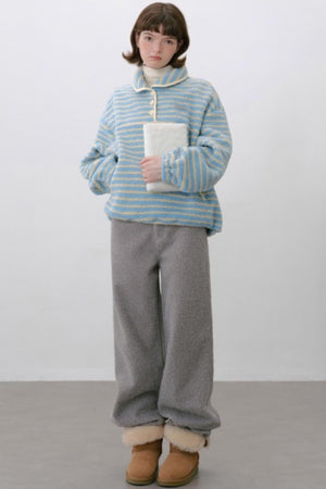 Striped Lambswool Sweater Top