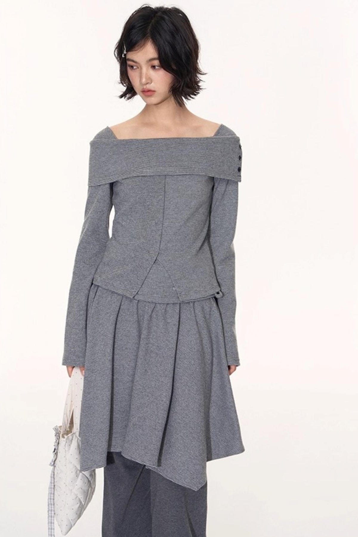Striped Long Sleeve Top Set-Up