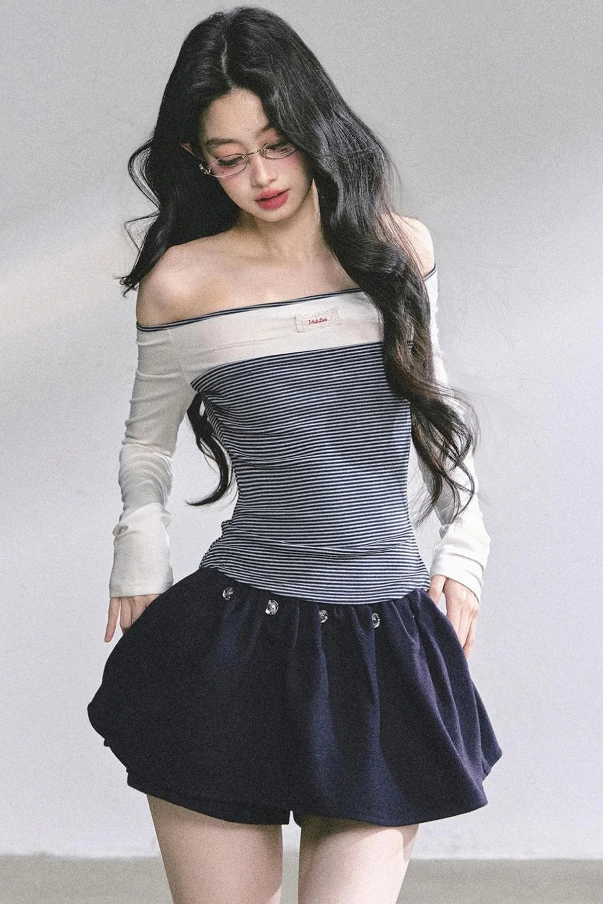 Striped Long-Sleeved Top