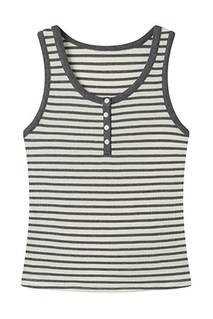Striped Lyocell Tank Top