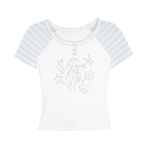 Striped Patchwork Tee
