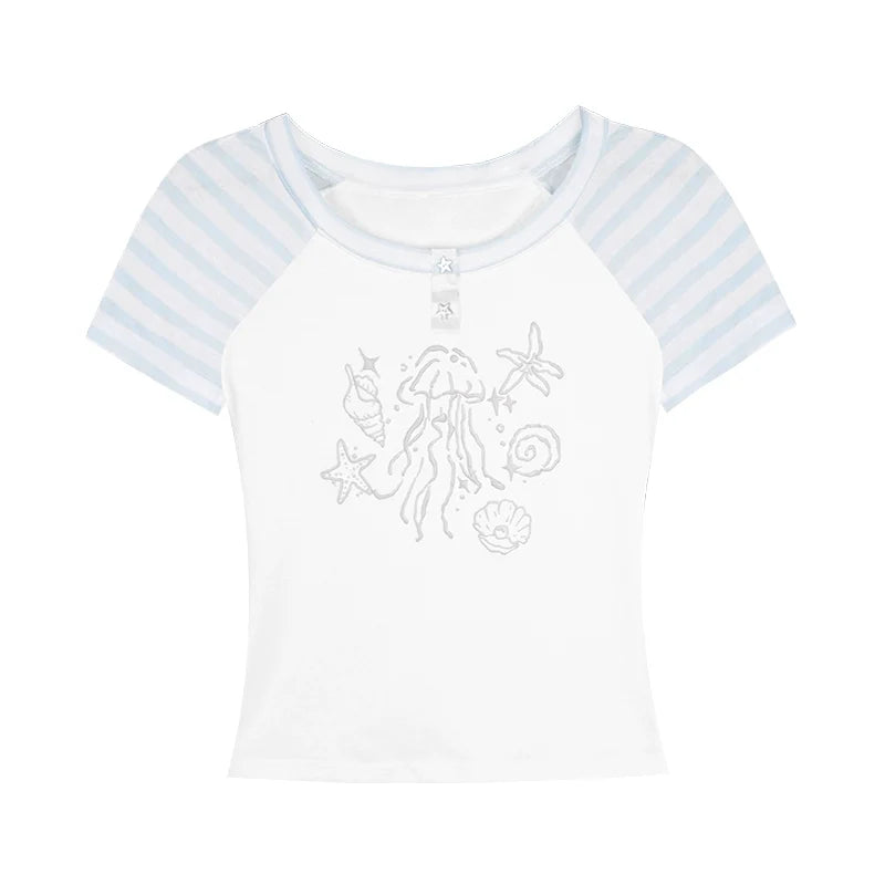 Striped Patchwork Tee