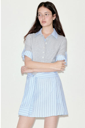Striped Shirt Dress
