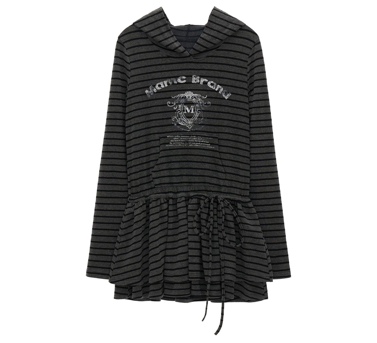 Striped Slimming Long Sleeve Top
