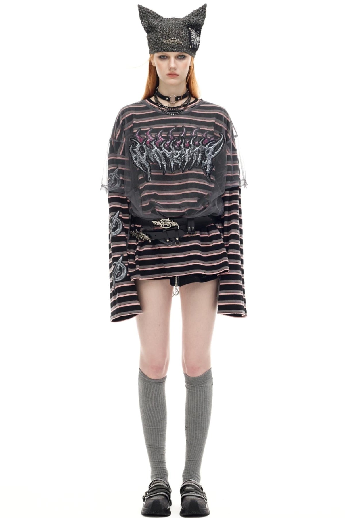 Striped Two Piece T-Shirt Set
