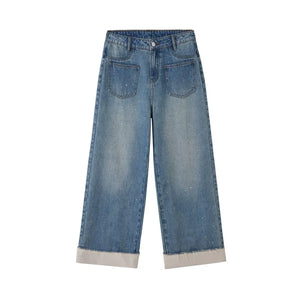 Structured Silver Summer Jeans